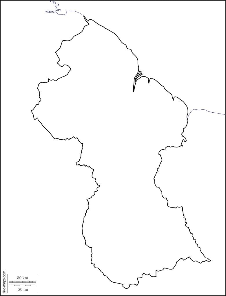 порожня карта Гайани